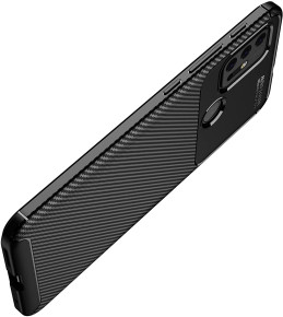 Силиконов гръб ТПУ Карбон за Motorola Moto G20 / Motorola Moto G30 черен 